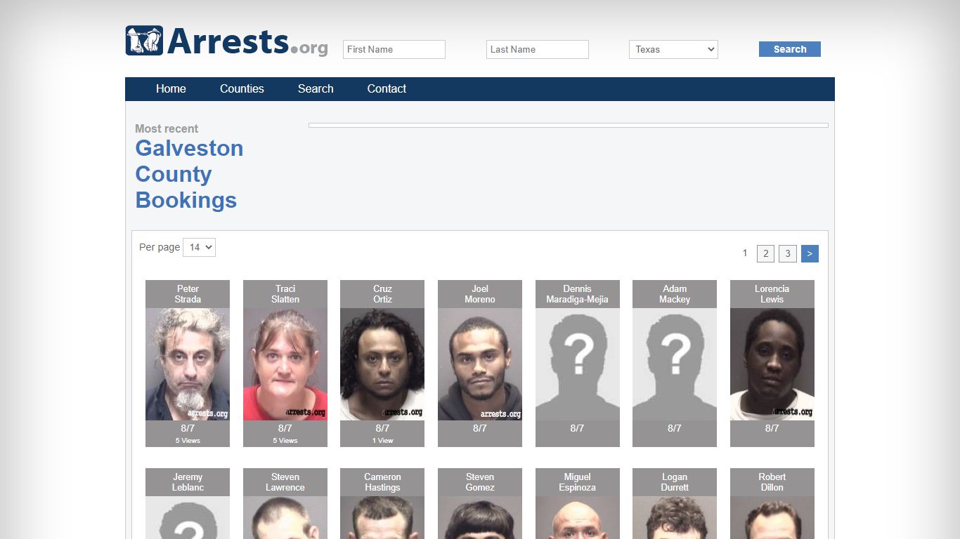 Galveston County Arrests and Inmate Search