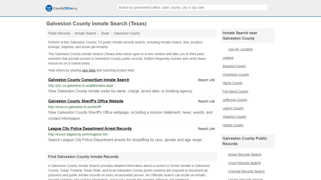Inmate Search - Galveston County, TX (Inmate Rosters ...